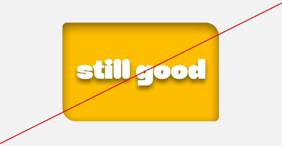 Image of brand logo incorrectly using gradients